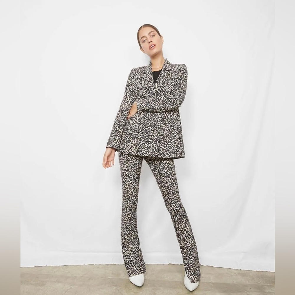 Anine Bing Leopard Blazer